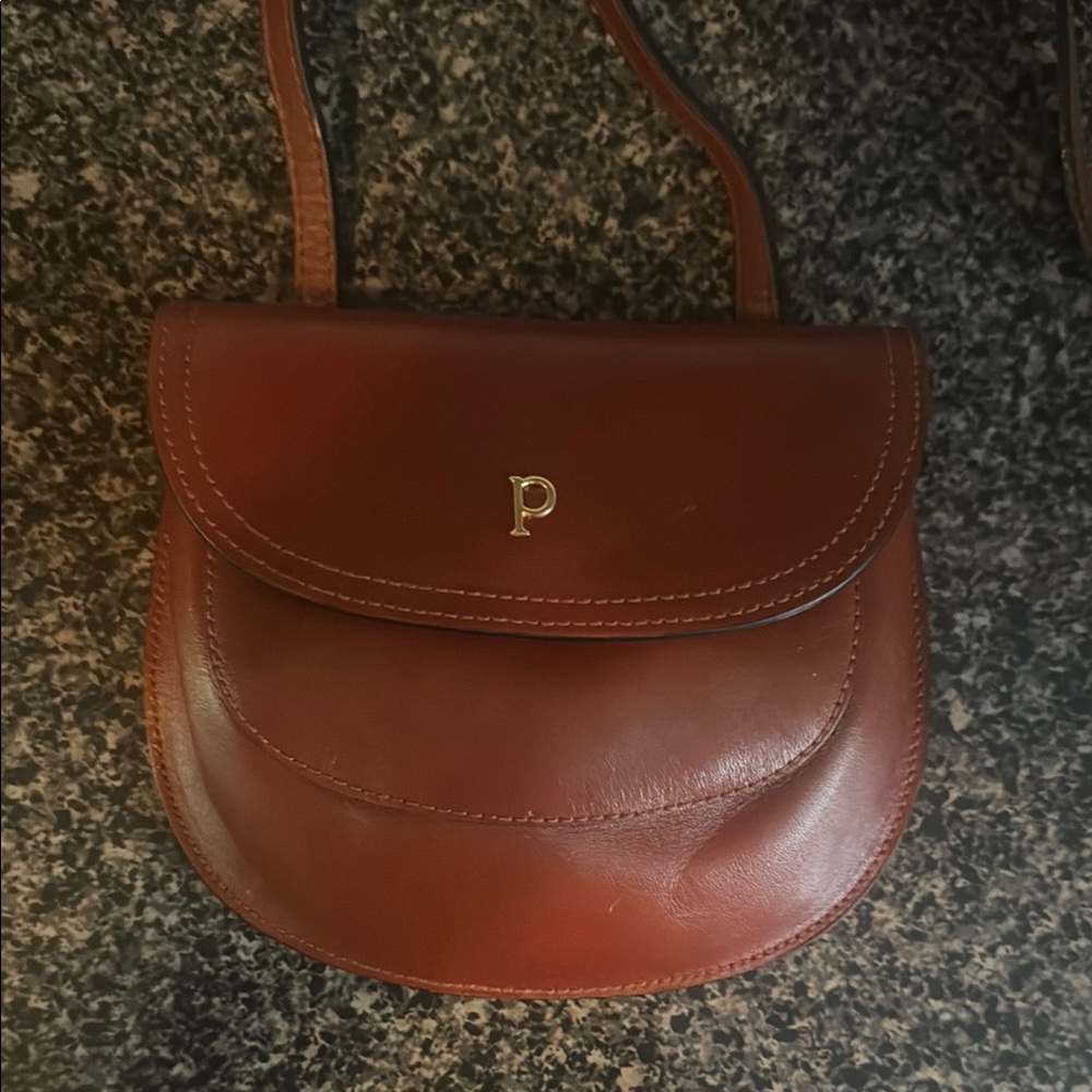 Cinzia Pucci Brown Leather Crossbody Bag